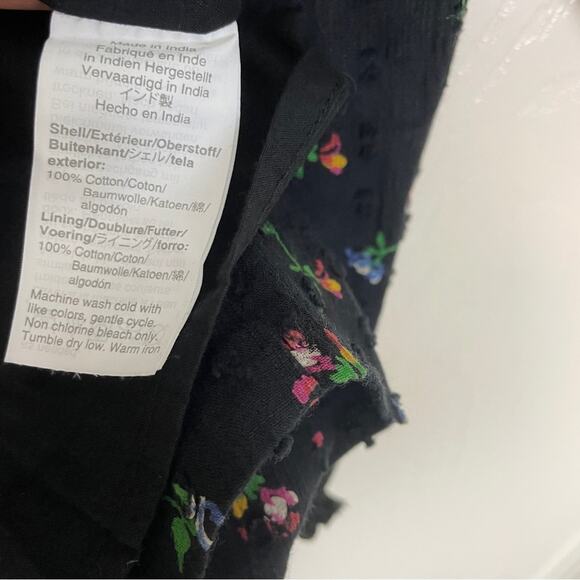 Crewcuts x J. Crew Black Mini Floral Swiss Dot S/S Dress Lined NWT - Picture 10 of 10
